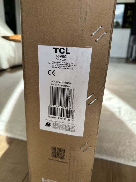 Telewizor TCL 50V6C 50″ 4K UHD – Nowy Smart TV