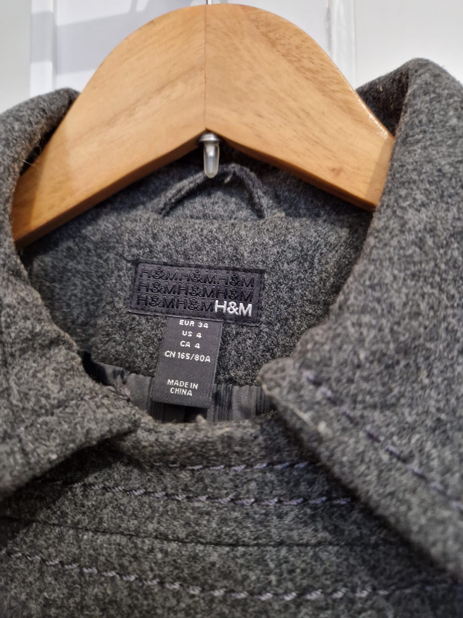 Płaszcz szary  H&M