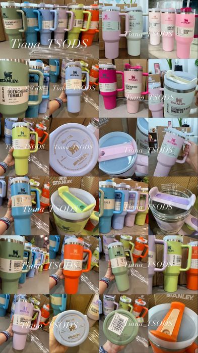 Stanley Quencher 40Oz термокружка с ручкой с трубочкой Стэнли Оригинал