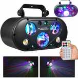 6-Efektów LED PAR Disco Kula Laser Strobo Fala Gobo Mix kolor wzór DMX