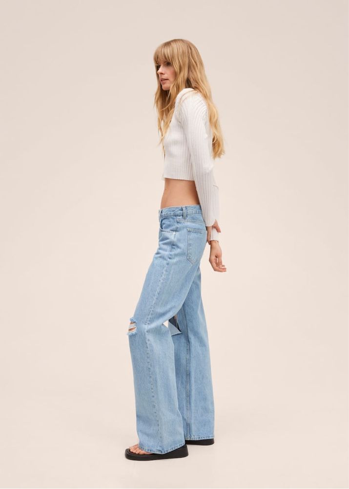 Джинси, джинси Wide leg, джинси Mango, джинси широкі довгі, джинсы