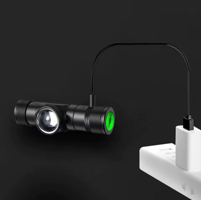 Налобный фонарь SOLOLANDOR H11 линза Zoom USB