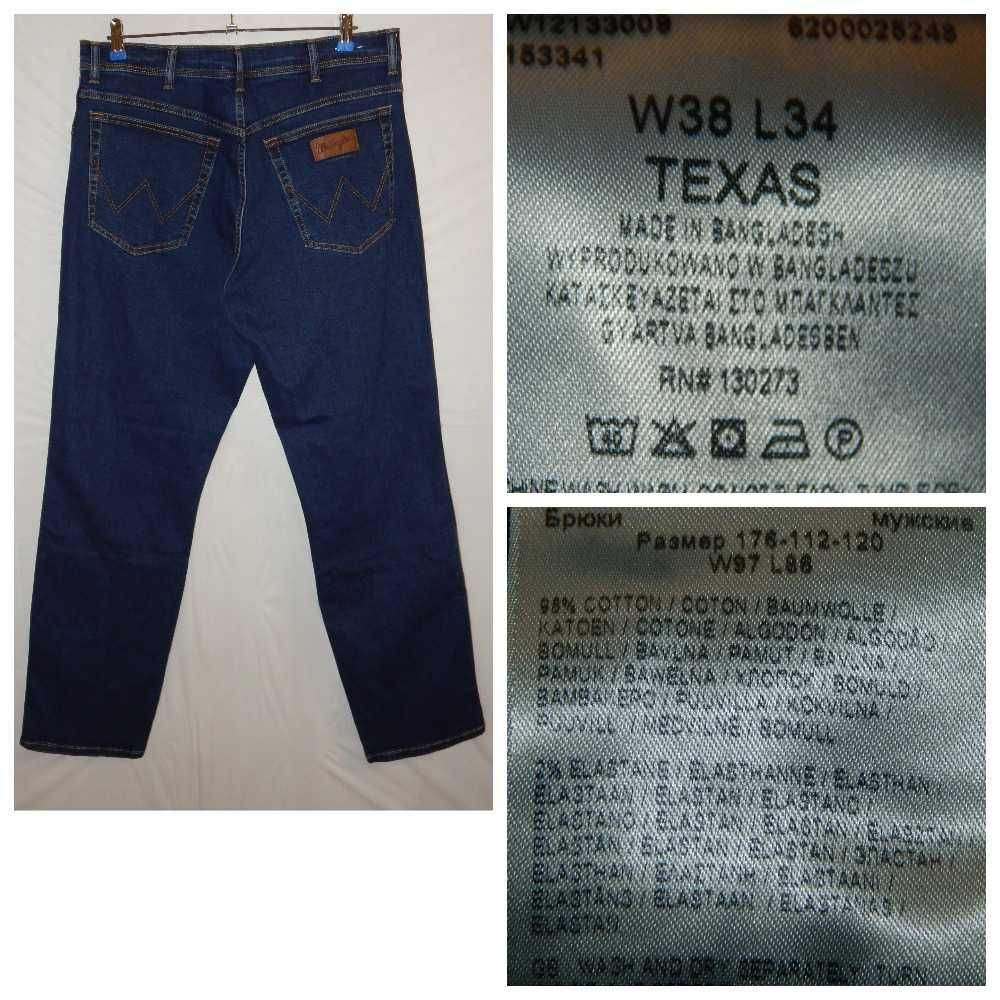 Прямые джинсы Wrangler Texas Stretch Denim EarthWash (38х34)