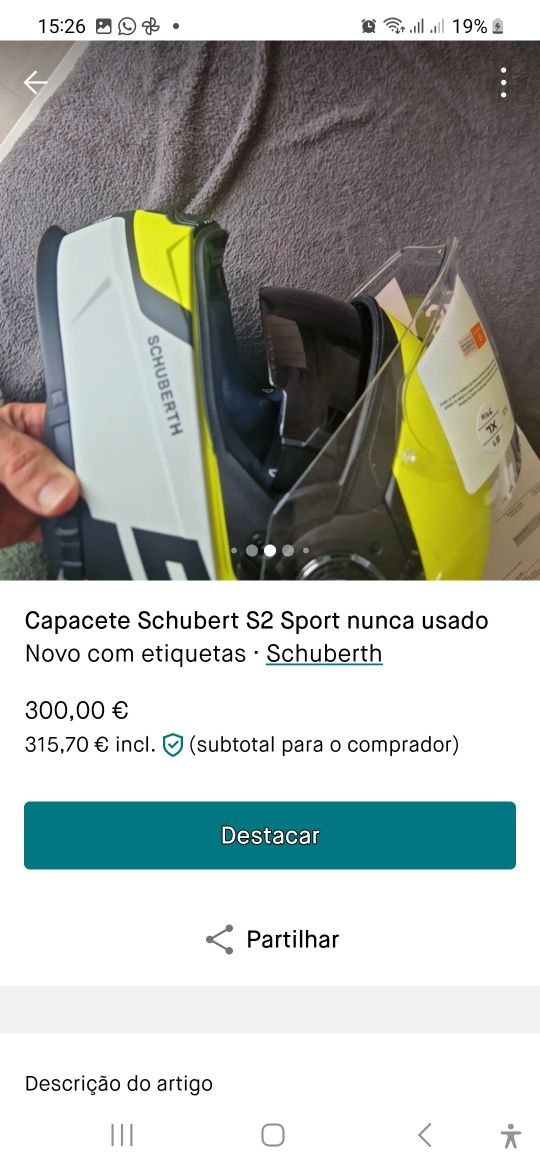 Capacete Novo Schuberth