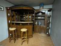 Móvel sala-bar em madeira