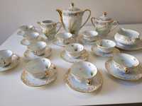 Francuski stary porcelanowy serwis do herbaty Porcelaine de Limoges