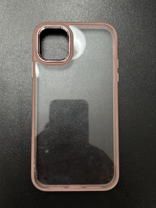 capa transparente/cor de rosa para iphone 11