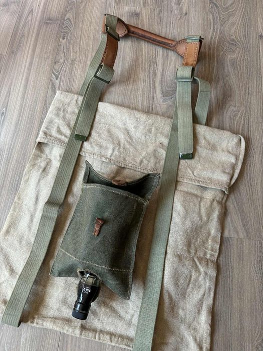 Unikat torba męska militarna prezent święta vintage Mikołaj