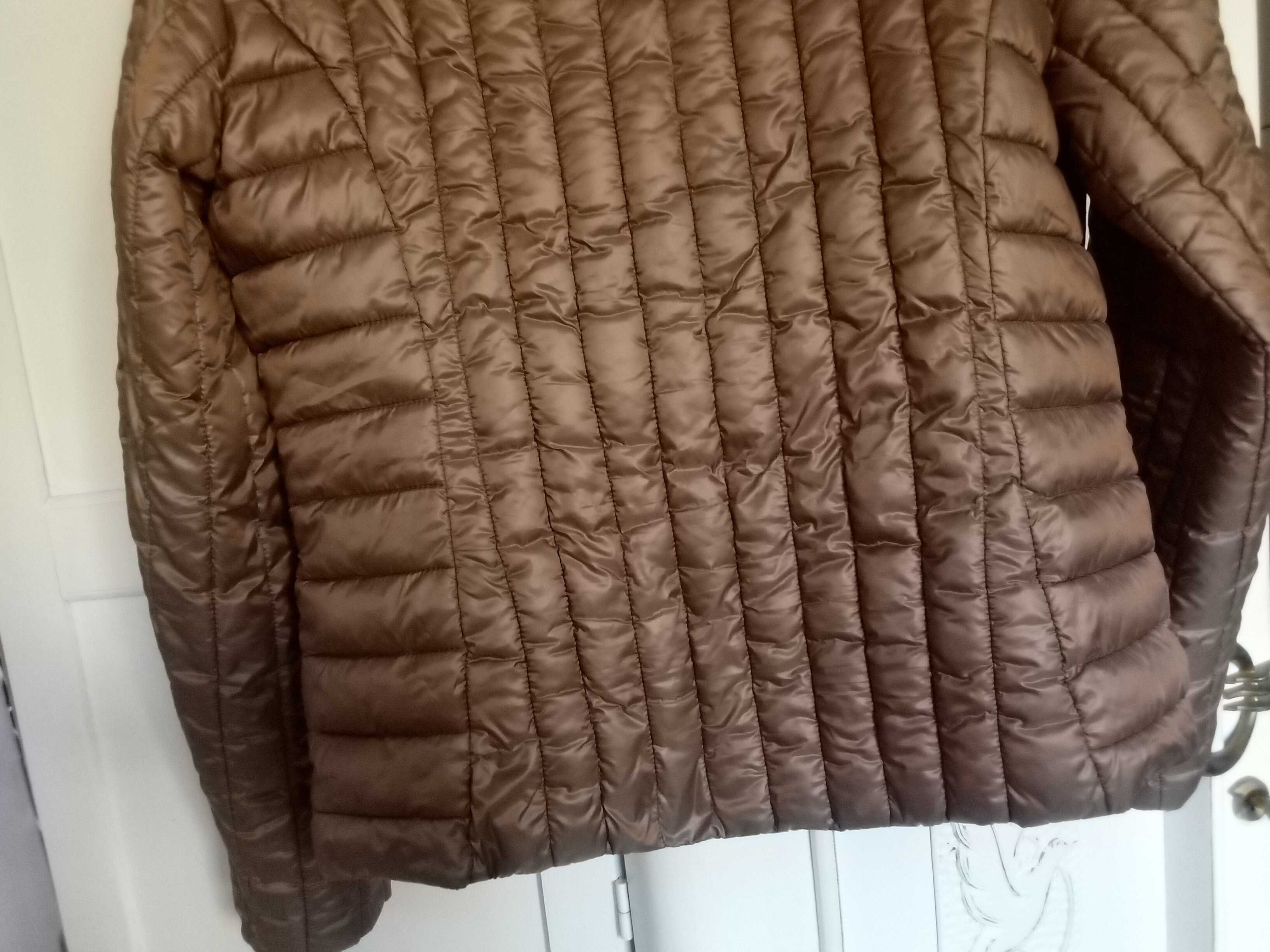 Gaudi włoska kurtka damska jeans zimowa ocieplana XL 42
