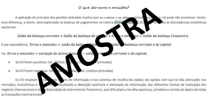 Resumo - Relações Económicas com o Resto do Mundo