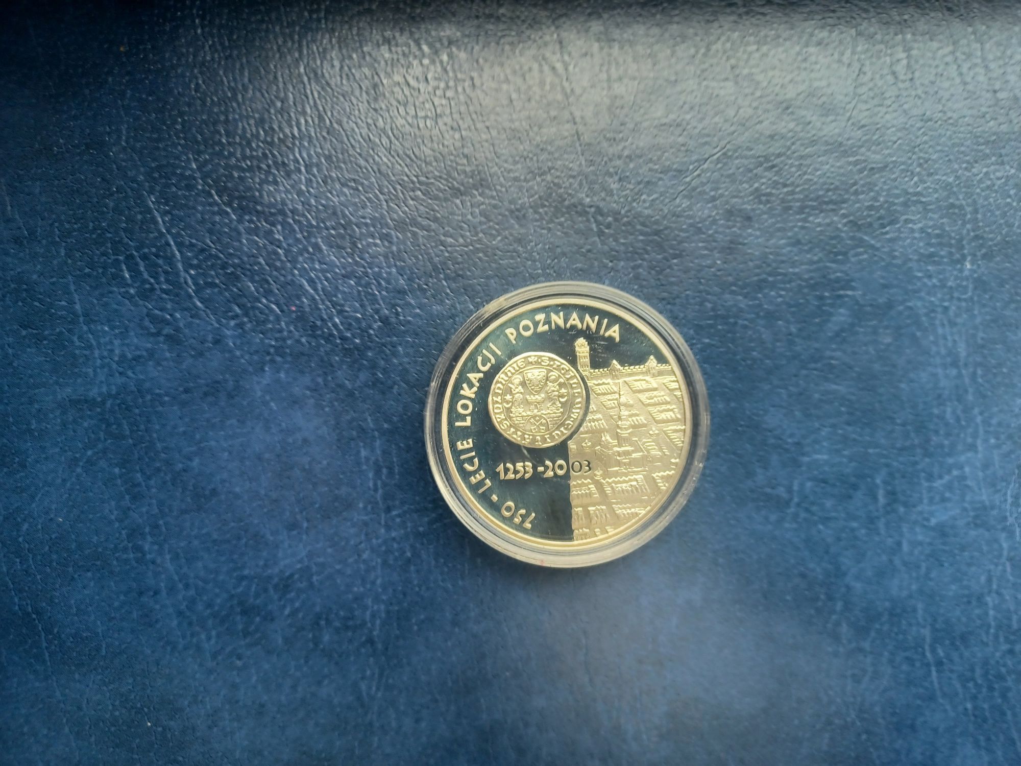 Moneta srebrna 10zł 750 lecie lokacji Poznania 2003 NBP