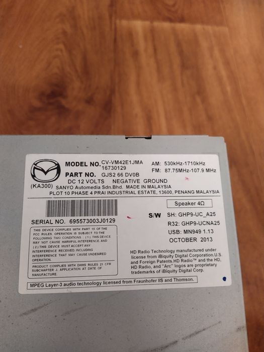 Магнітофон мазда сх5 ке мультимедіа