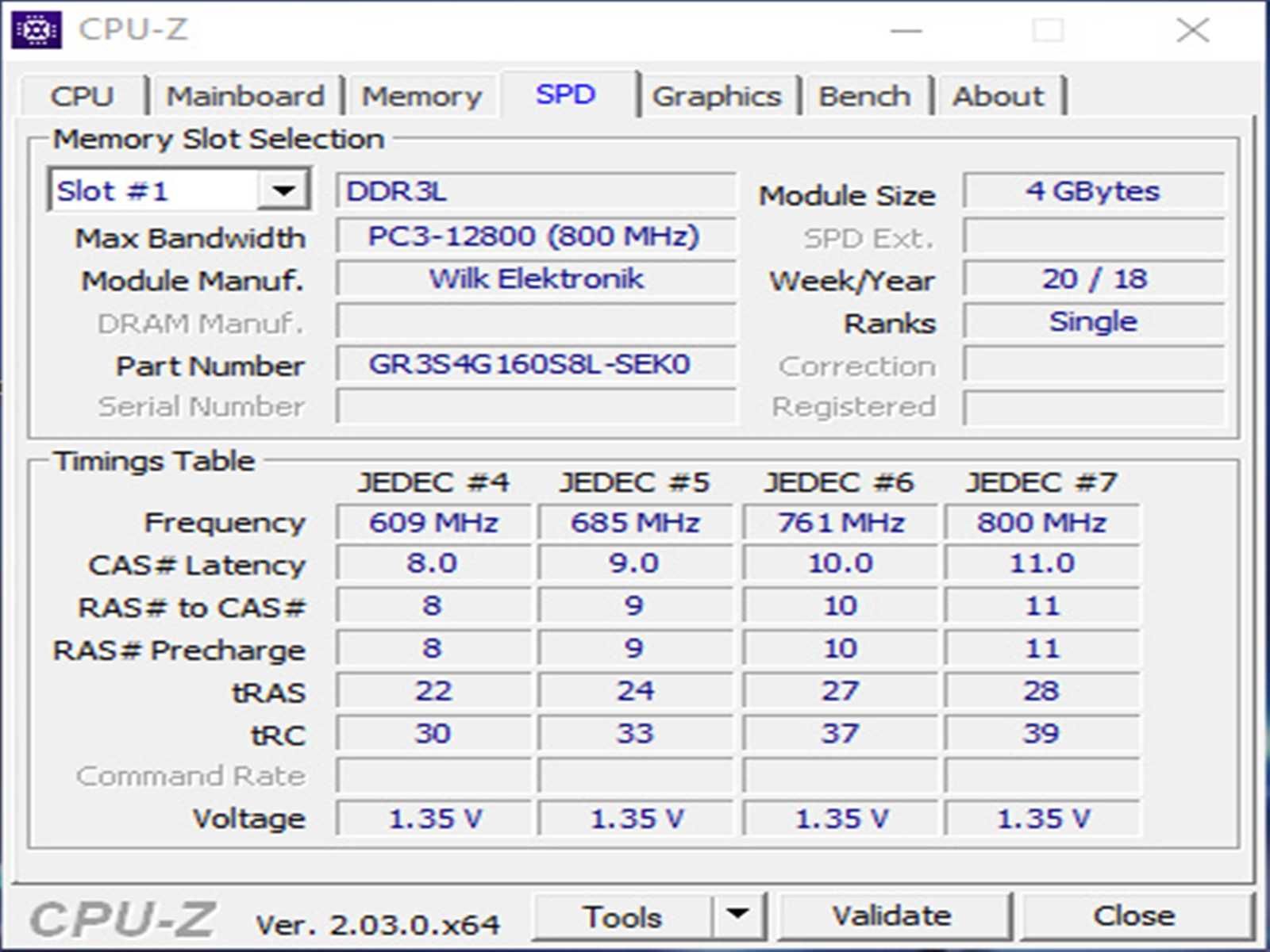 DDR3 4GB GoodRam 12800 L