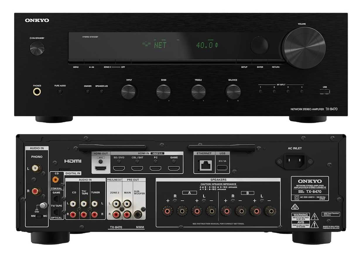 Klipsch RP-8000F II Gen Kolumny Amplituner Onkto TX 8470 HDMI SKLEP