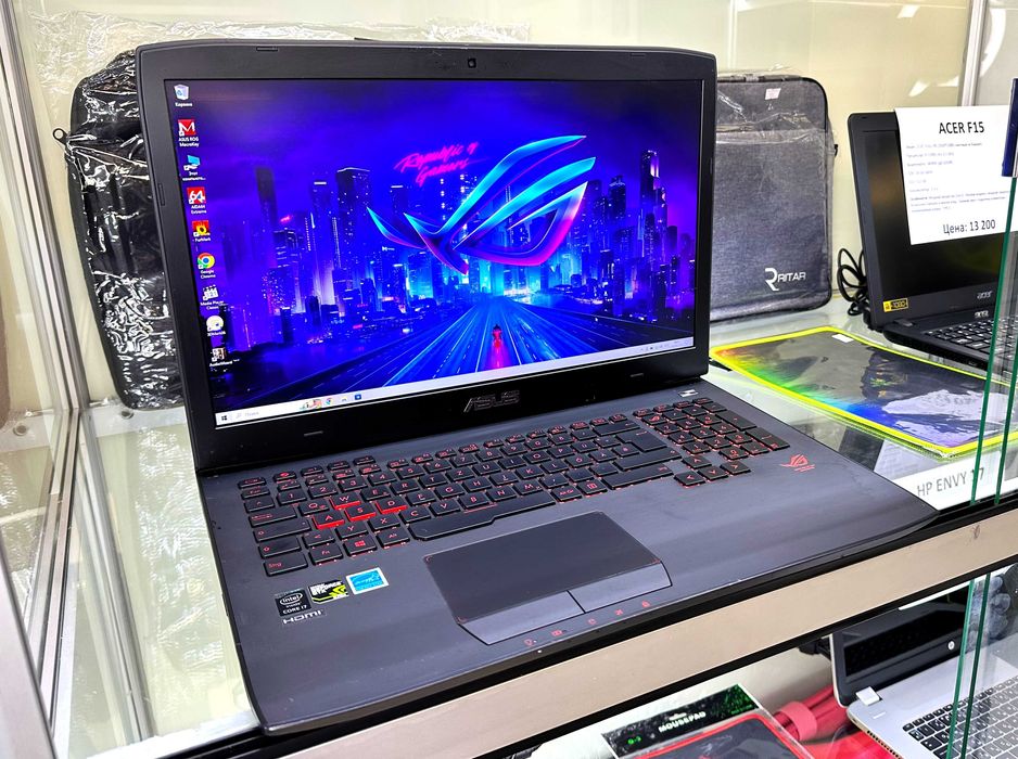 - МАГАЗИН - ASUS ROG/ Core i7 + 20gb + gtx // ИГРОВОЙ Большой Ноутбук