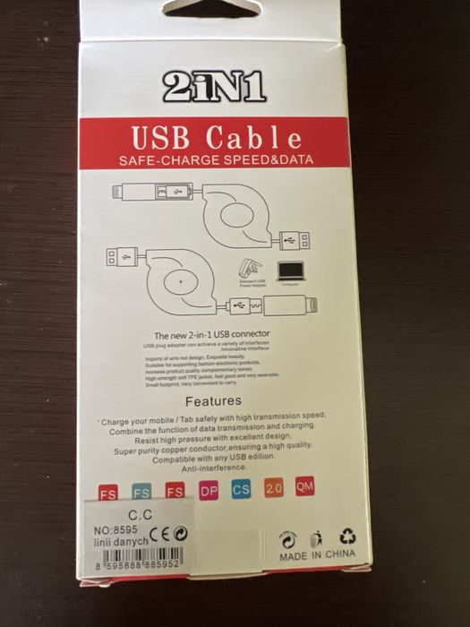 Kabel USB zwijany do Iphona