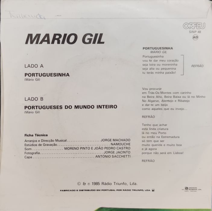 LP mini Mário Gil