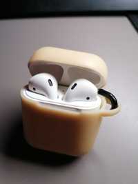 Słuchawki Apple AirPods 2 gen + etui (nowa bateria)
