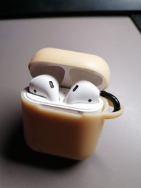 Słuchawki Apple AirPods 2 gen + etui (nowa bateria)