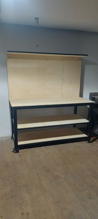 Stół warsztatowy szafka narzędziowy z tablicą na kołach do garażu