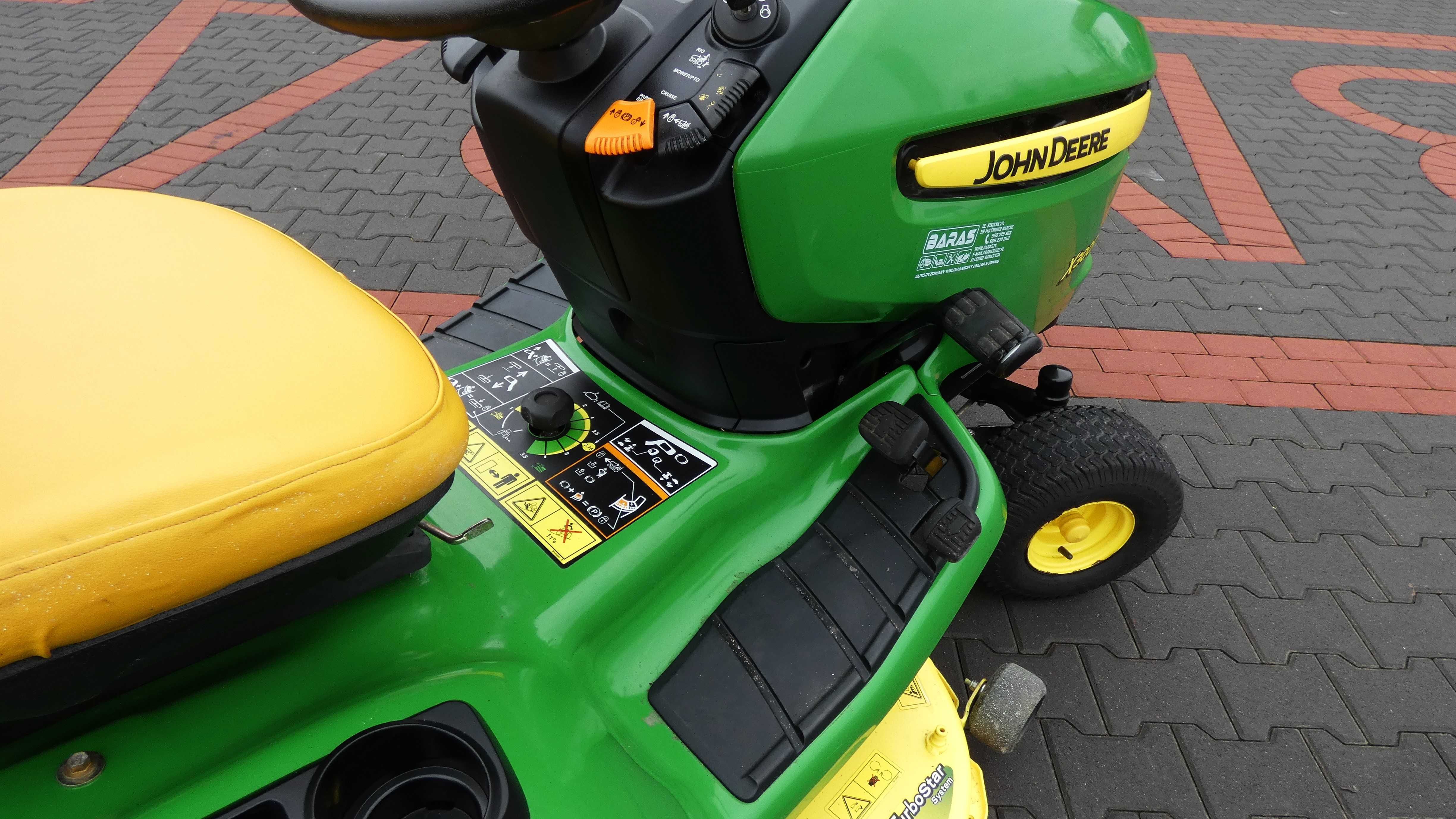 Traktorek kosiarka John Deere X300R Hydro KAWASAKI (230108.4) Baras