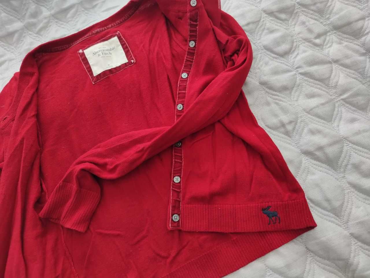 Sweter czerwony Abercrombie&Fitch, M