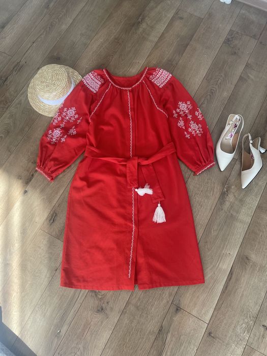 Червона сукня вишиванка вишите плаття