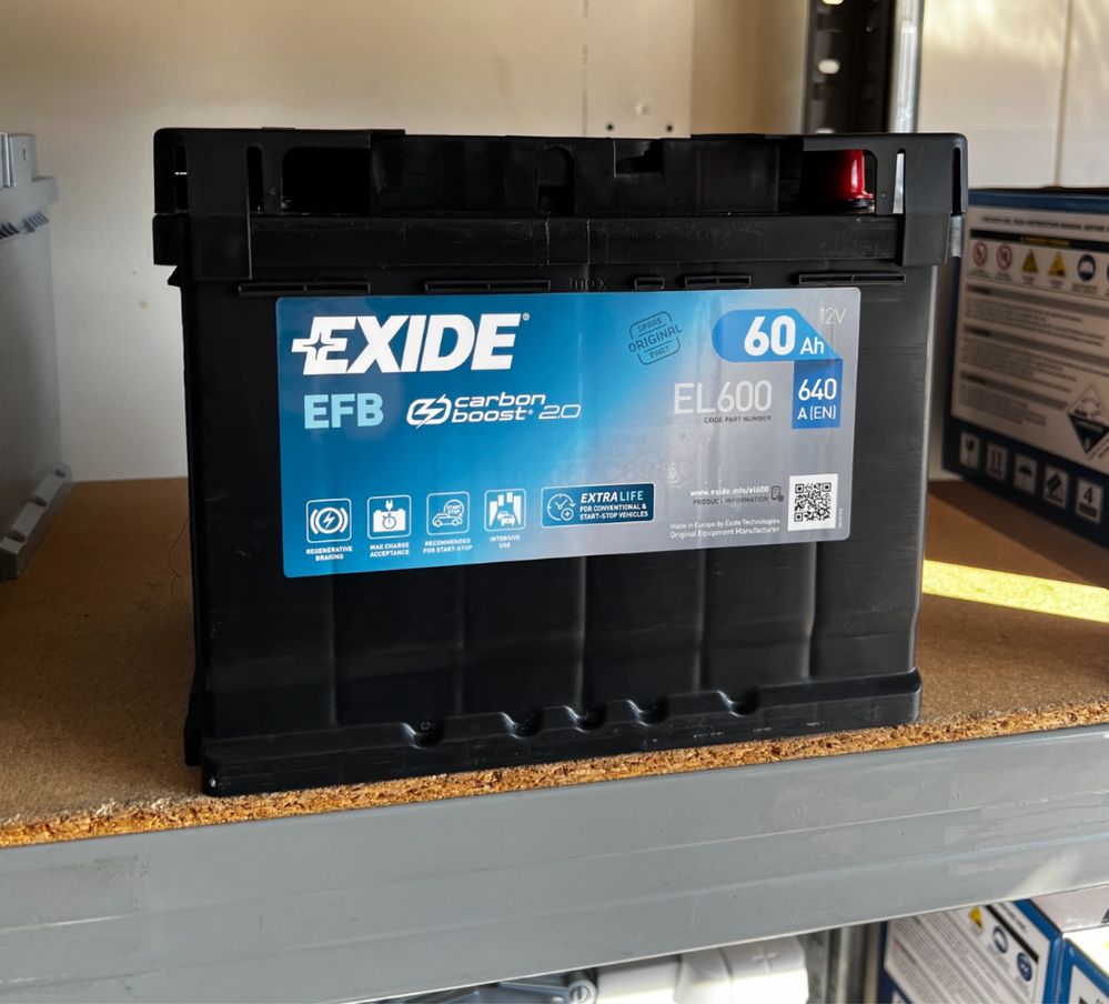 Akumulator Exide EL600 60Ah 640A EFB start&stop