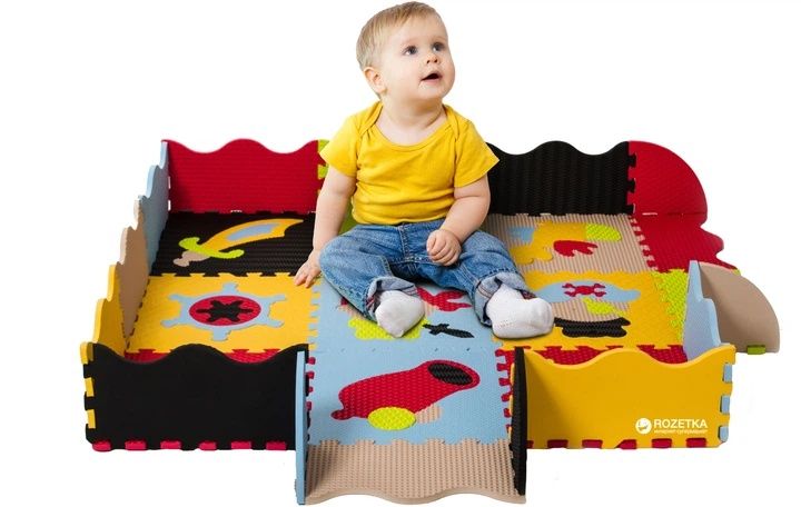 Килимок пазл EVA багато