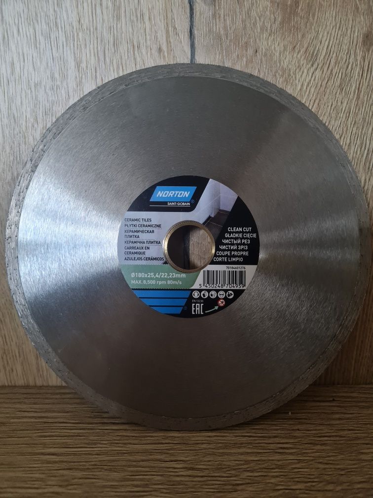 Tarcza do płytek diamentowa 180x25,4/22,23mm Norton Ceramic Tiles