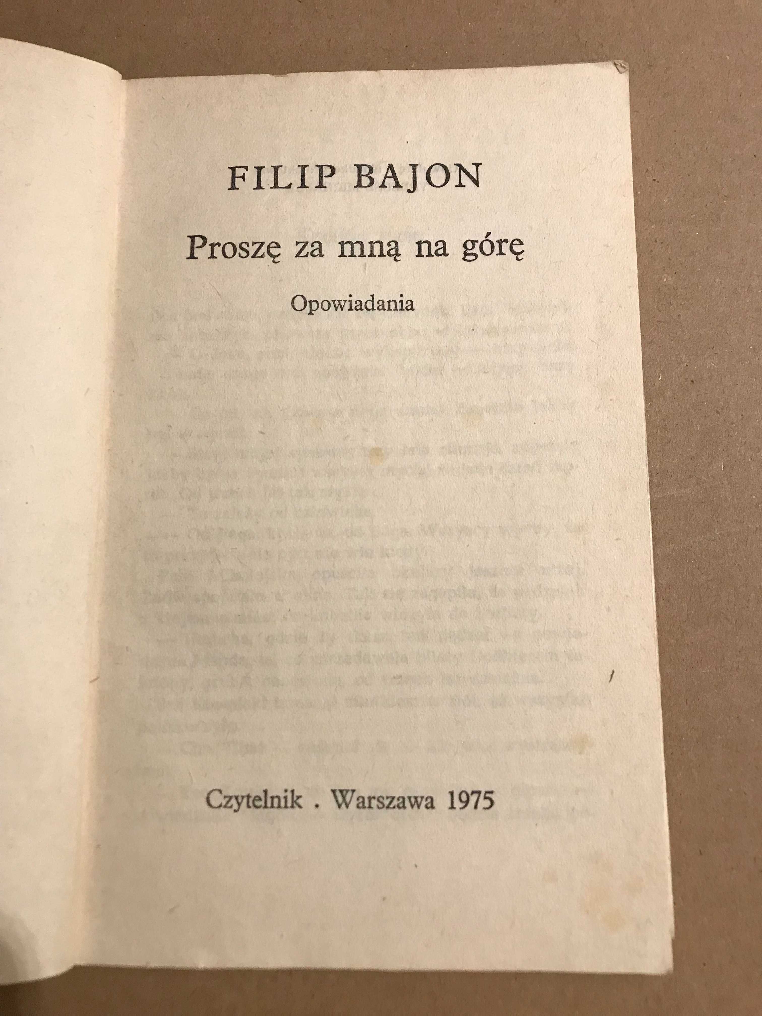 Proszę za mną na górę Filip Bajon