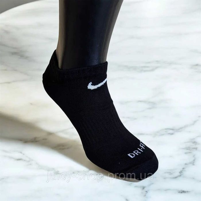 Короткі Білі шкарпетки Nike Dry-FIT | короткі Носки Найк