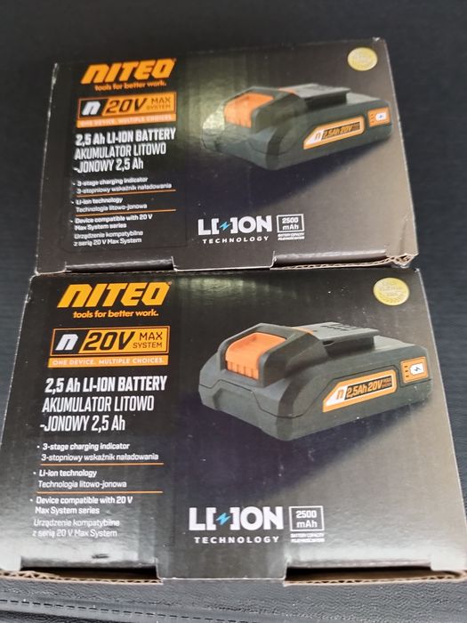Akumulator Li-ion Niteo Tools 20V 2,5 Nowy