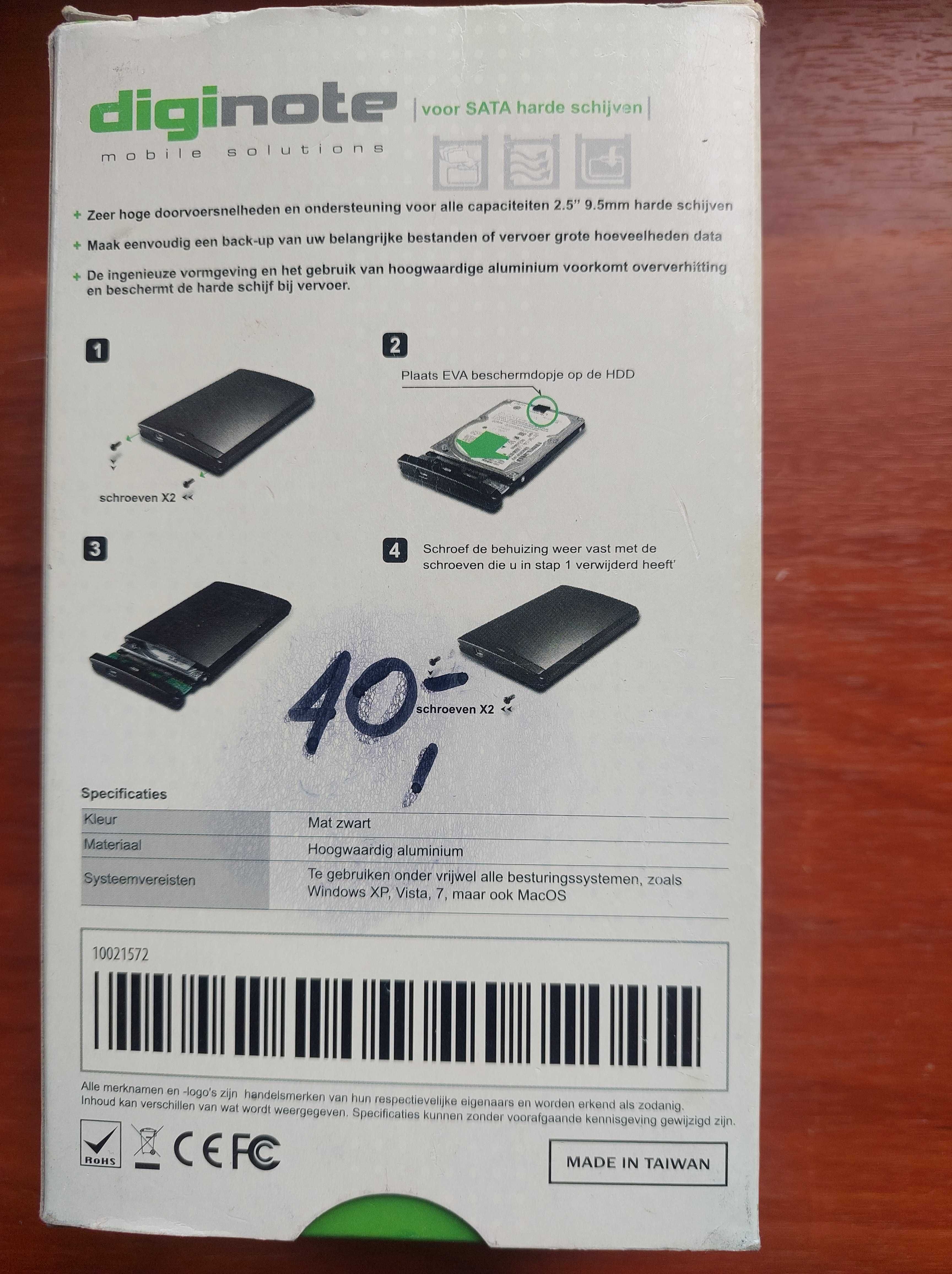 Obudowa Na Dysk Kieszeń Hdd 2,5 Sata Usb 2.0