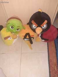 Pack 5 peluches Angry Birds