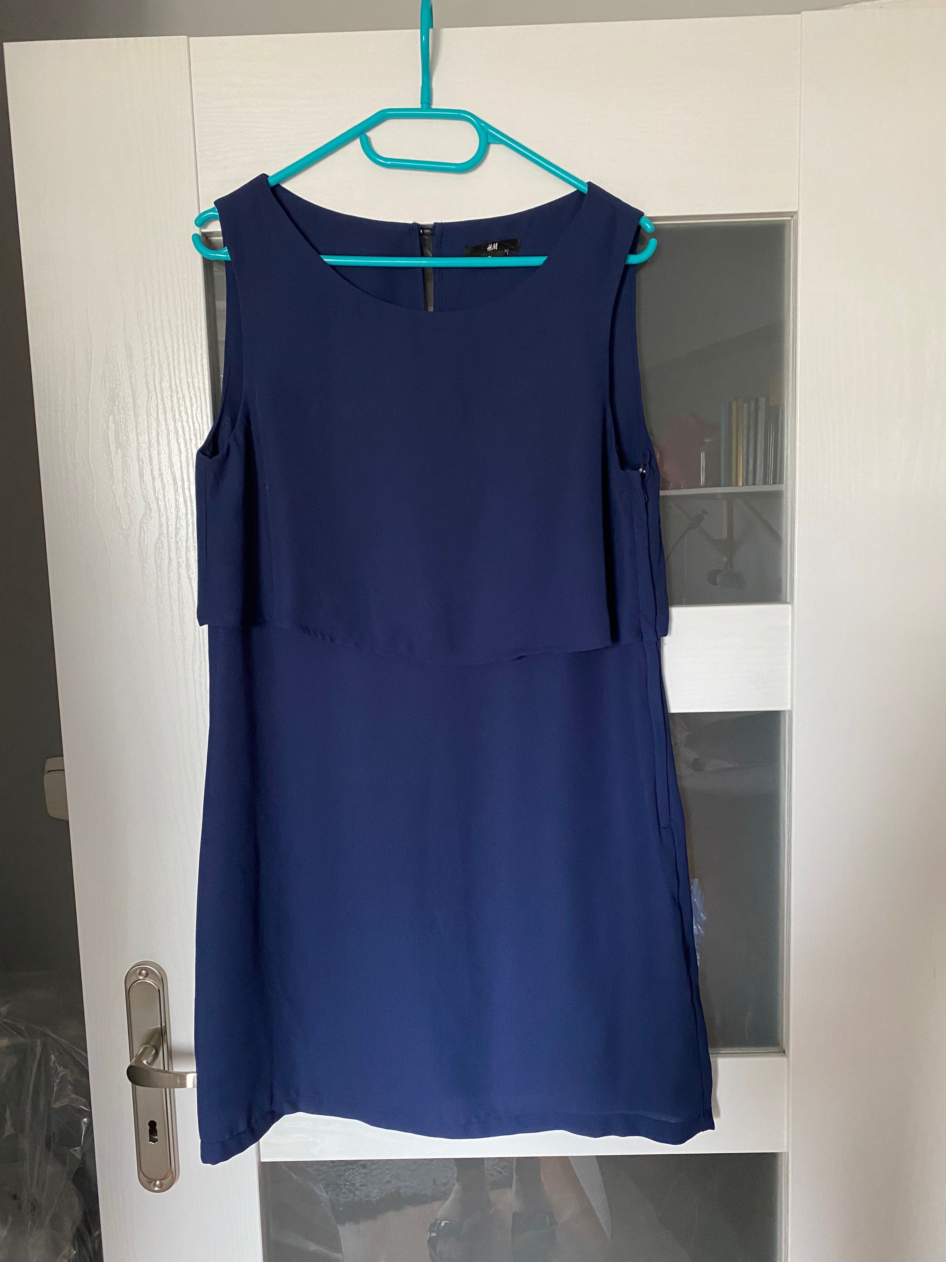 Granatowa sukienka H&M