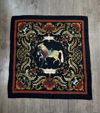 Hermes paris cheval turc silk scarf вінтажний шовковий платок хустка