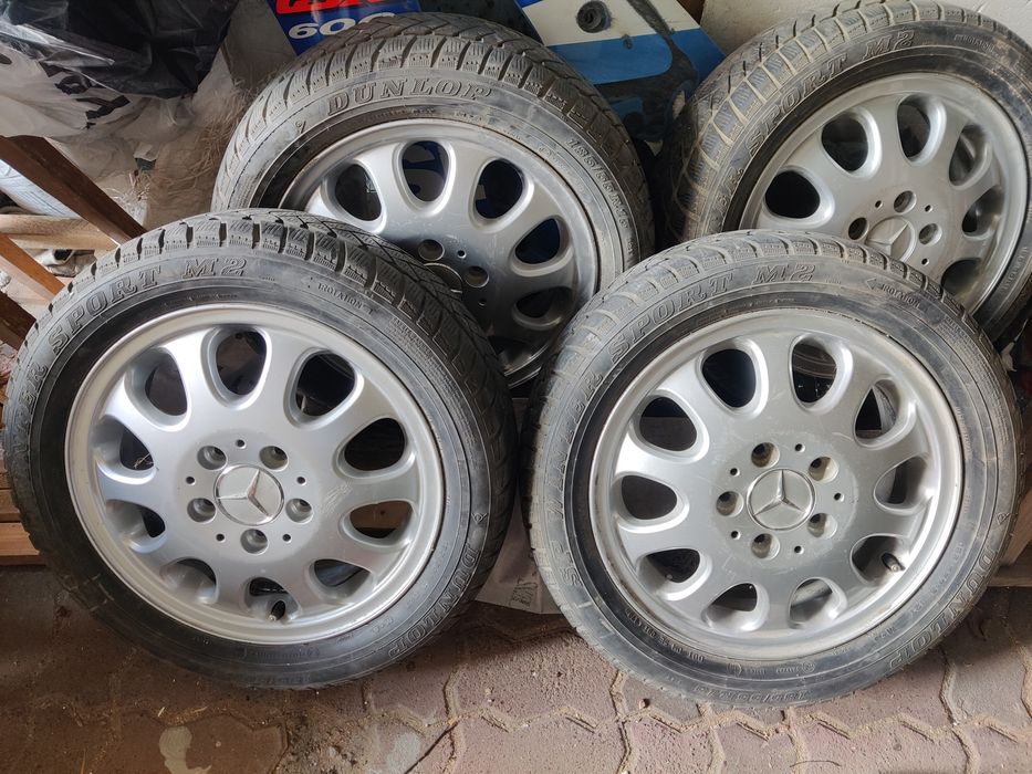 Felgi aluminiowe Mercedes 16 " fabryczne +  Dunlop SP Winter Sport M2
