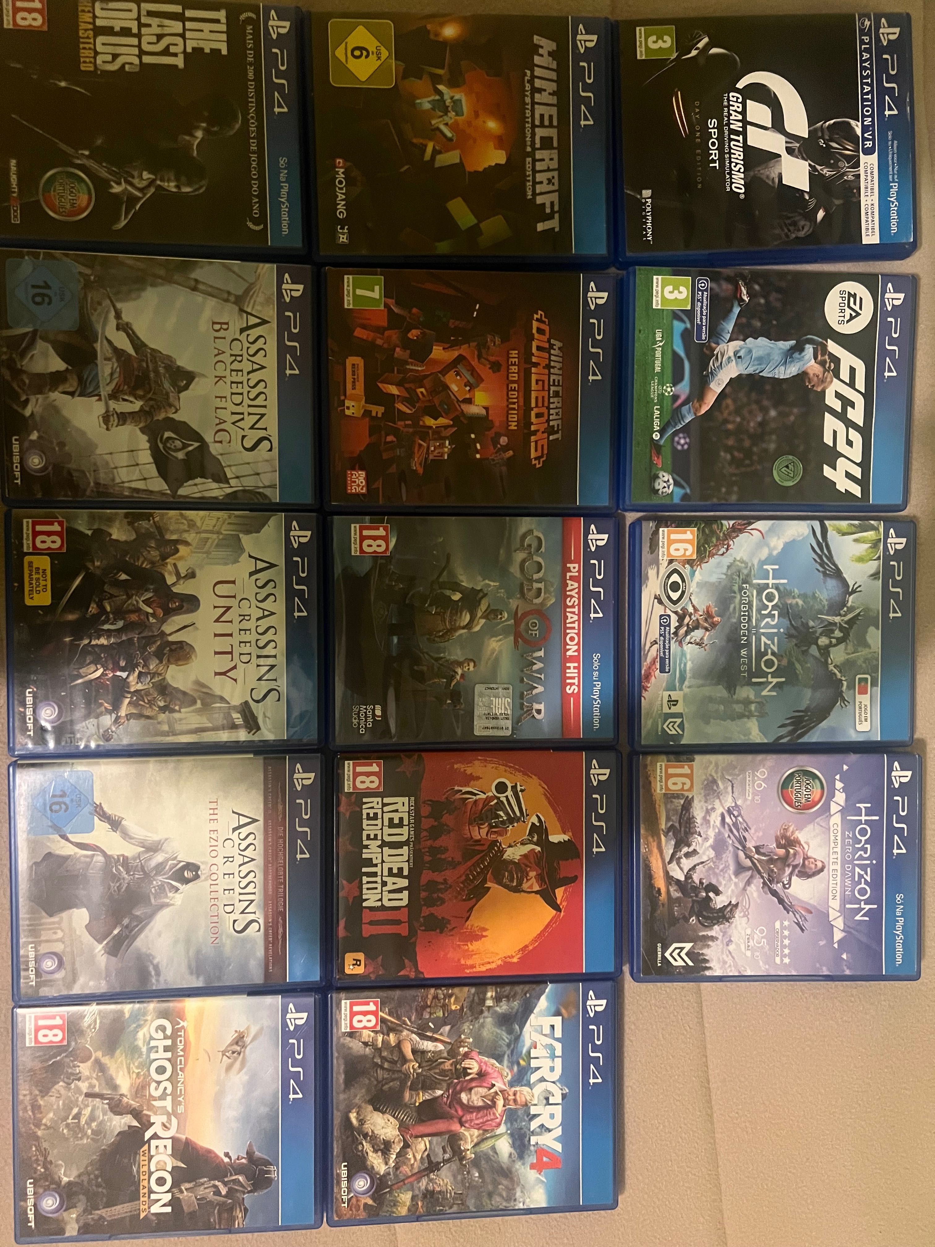 Vendo jogos de ps4 em bom estado