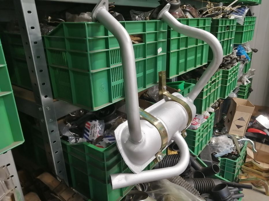 Fiat 126p tłumik do wersji ST i FL + obejmy z grubej stali z lat 80