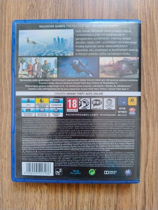 Gra GTA 5 PS4 PL