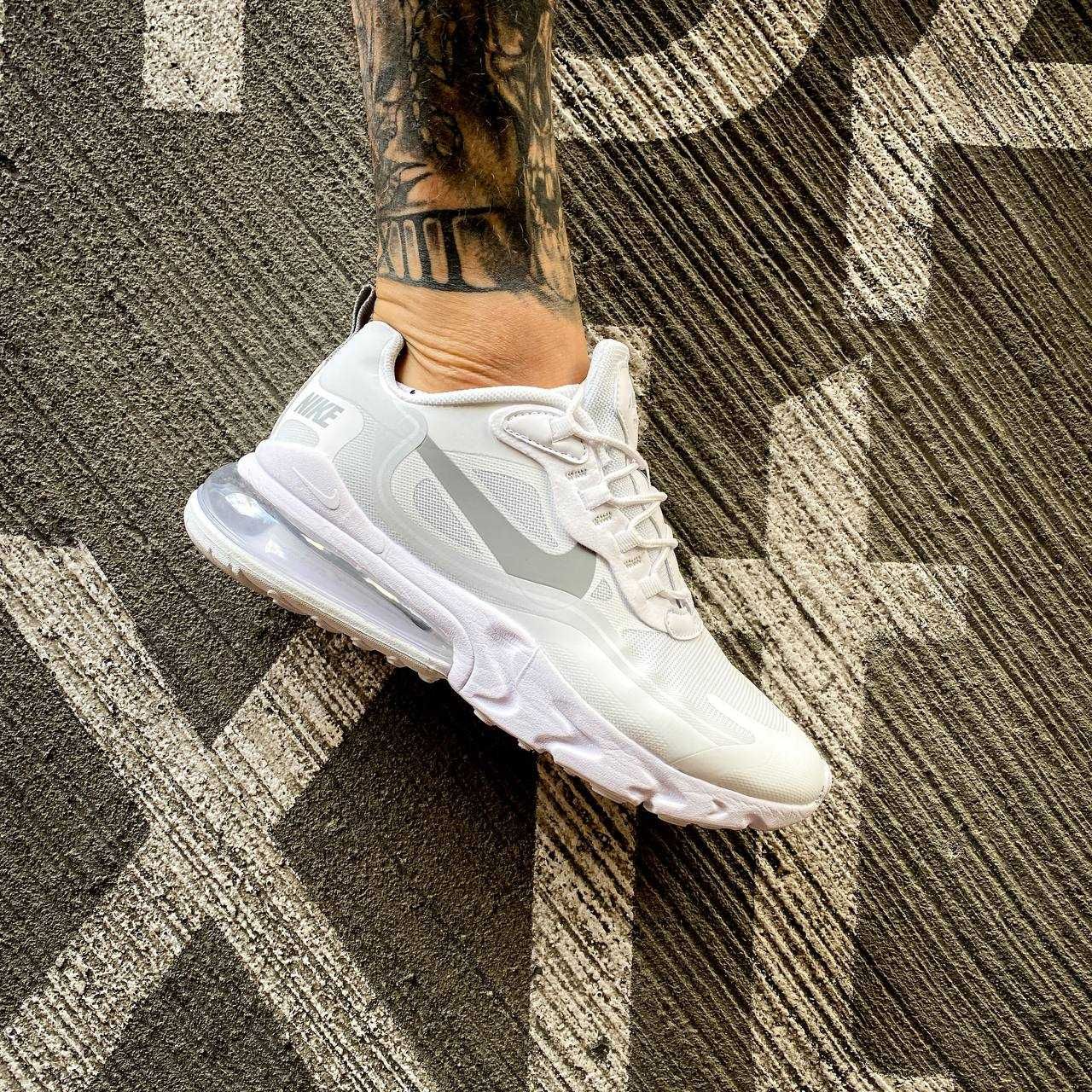 Nike Air Max 270 React "White"(Преміум якість)