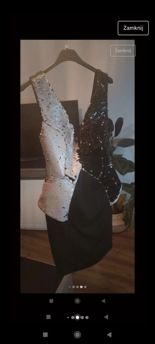 Śliczna sukienka na karnawał cekiny