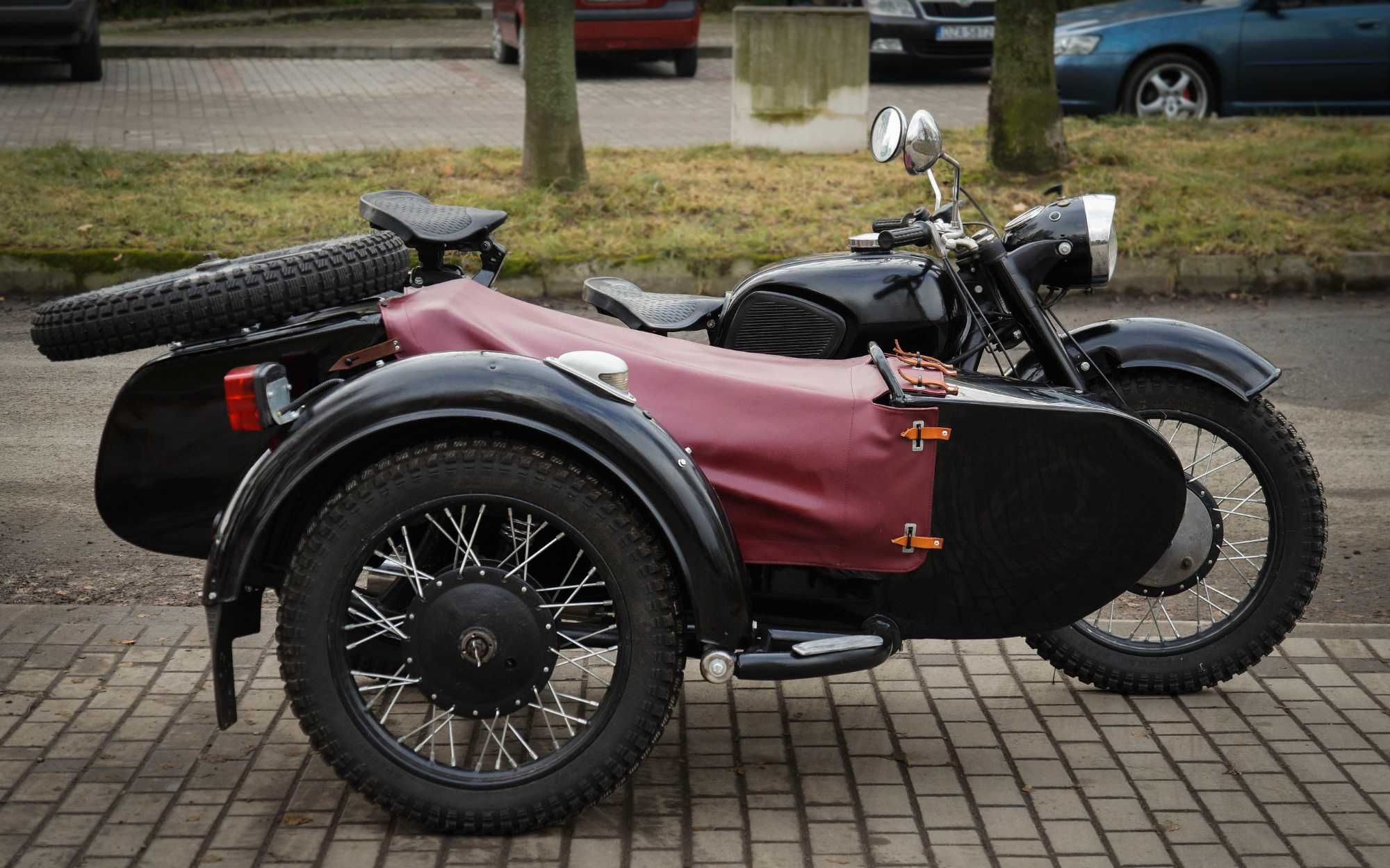 Motocykl DNIEPR Kosz MT9 Ural k750 Odrestaurowany ZAREJESTROWANY WSTE.