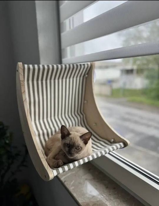 Гамак для котов Гамак на окно на присосках Лежанка для котов Лежанка