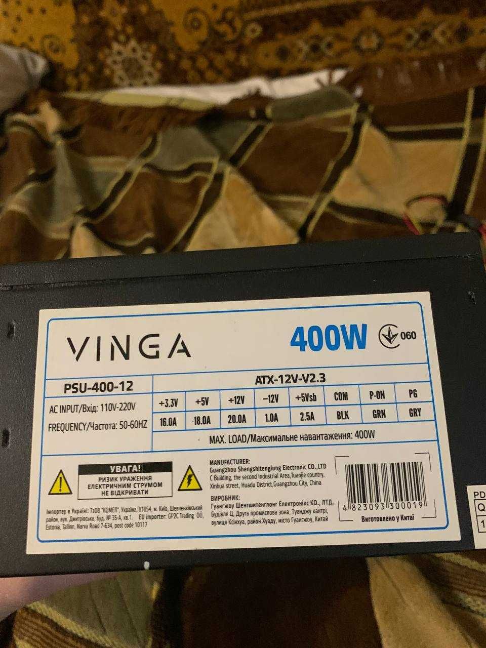 Блок живлення Vinga PSU-400-12 (400W)