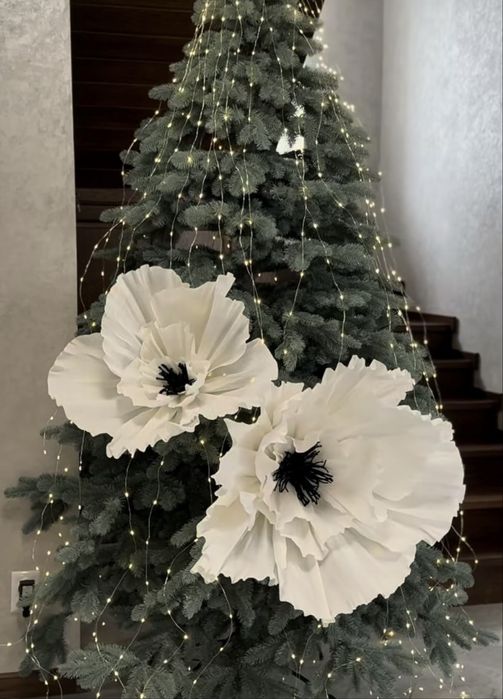 Большие цветы на елку , квіти на ялинку , Тренд 2026