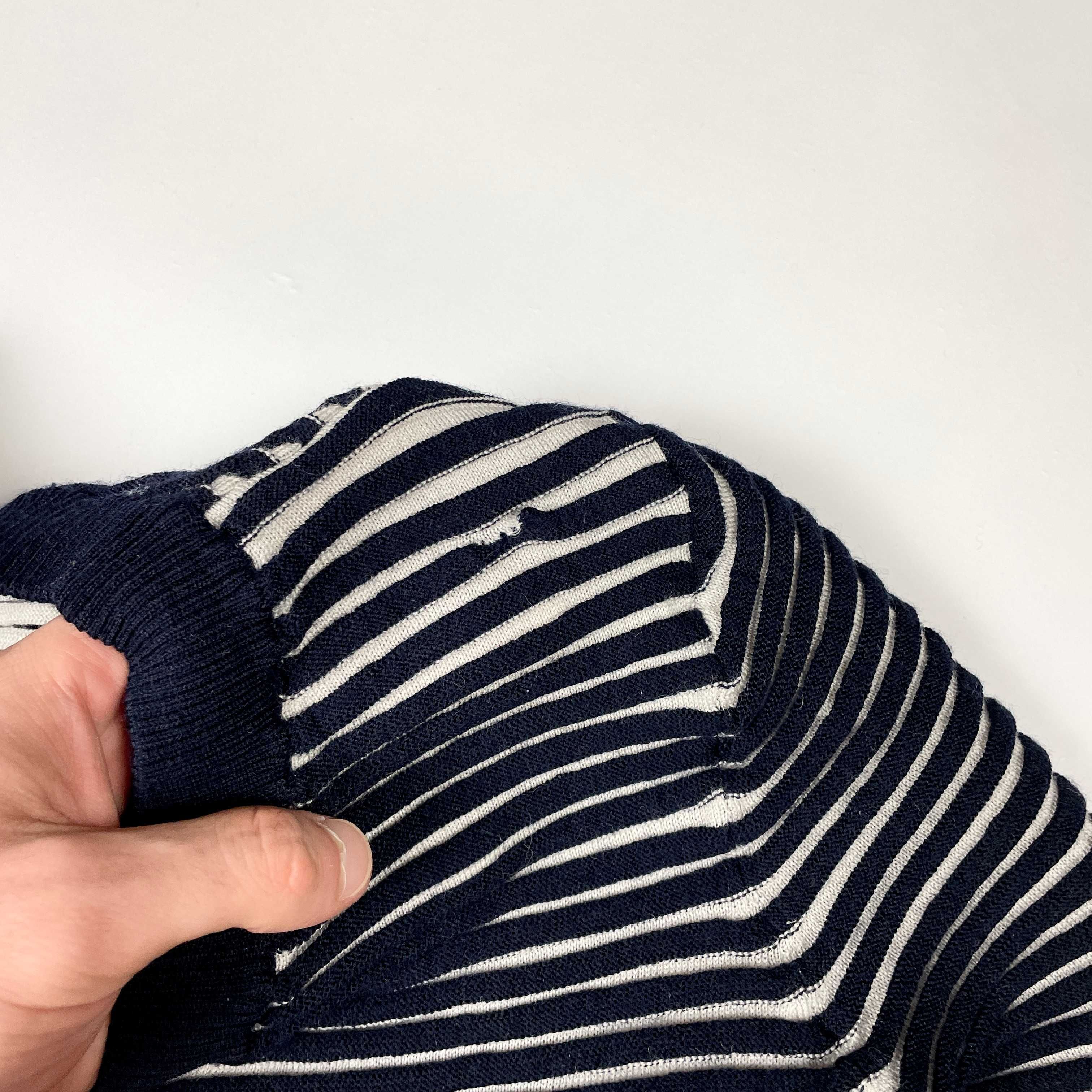 COS prążkowany kardigan w paski retro (S/M) sweterek luksusowa marka