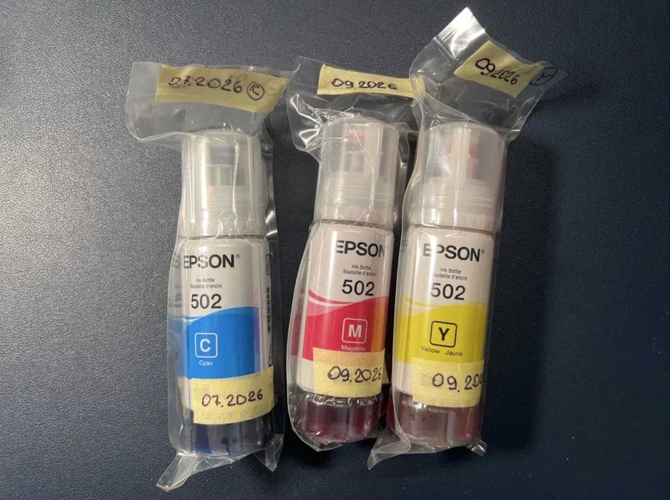 чорнила для принтера Epson Ecotank 102 Європа або 502 Штати ОРИГІНАЛ