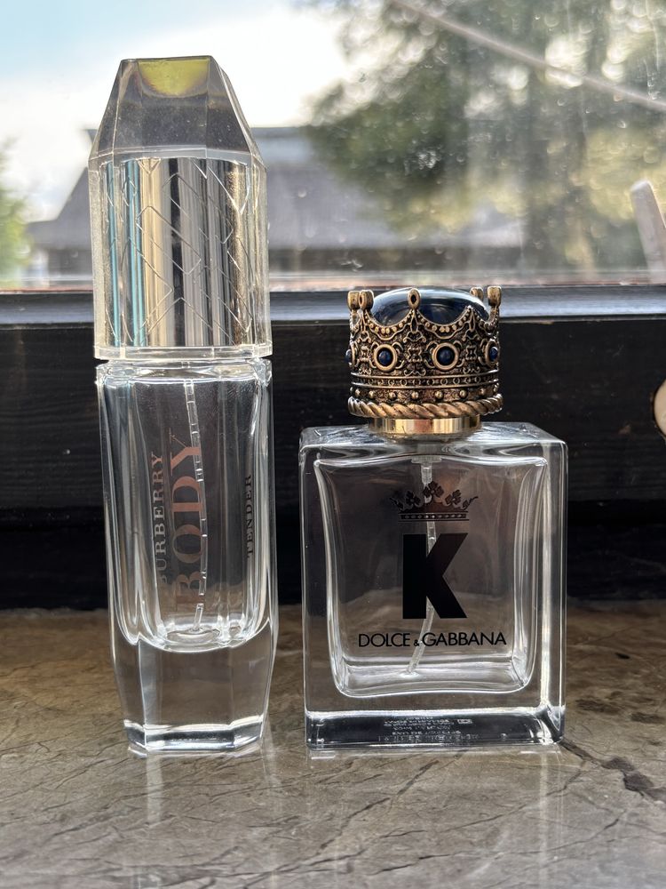 Puste flakony po perfumach burberry dolce gabana